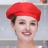 high quality Europe restaurant pub unisex waiter beret hat waitress cap