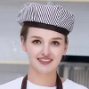 high quality Europe restaurant pub unisex waiter beret hat waitress cap