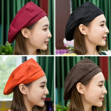 high quality summer breathable mesh unisex waiter beret hat waitress cap chef cap hat