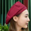 high quality summer breathable mesh unisex waiter beret hat waitress cap chef cap hat