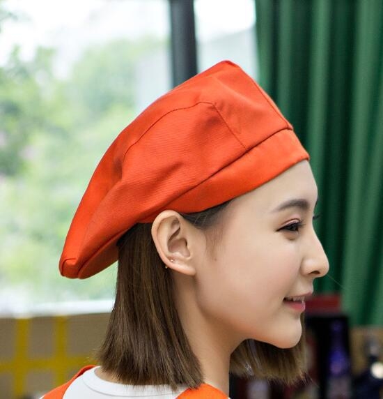 high quality summer breathable mesh unisex waiter beret hat waitress cap chef cap hat