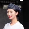 fashion Europe style denim breathable mesh waiter  chef  beret hat Color color 2