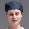 cheap denim breathable adjustable size cafe pub store  waiter beret hat  chef  hat