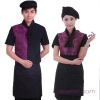  imitation silk fabric jacquard waiter waitress shirt apron