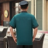 fashion small dot collar hem fast food restaurant uniform