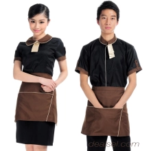 peter pan collar summer hotel staff uniform