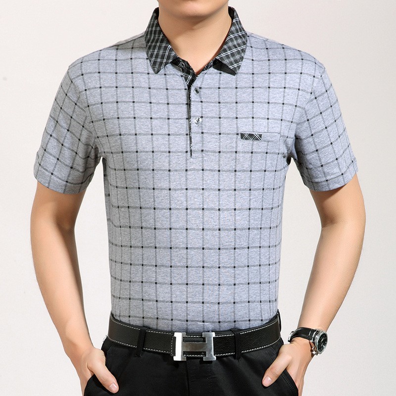 dashed line print young men tshirts 100% cotton Factory Wholesale