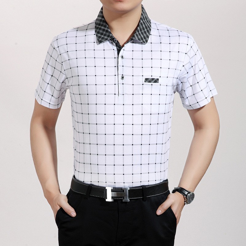 dashed line print young men tshirts 100% cotton Factory Wholesale