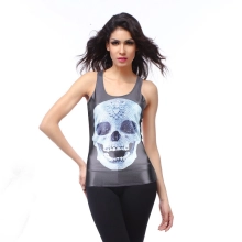 diamond skull printing women tank tops camisole