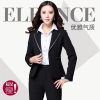 notch collar fashion long sleeve women pant suits