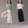 casual loose ultra wide leg women pant trousers