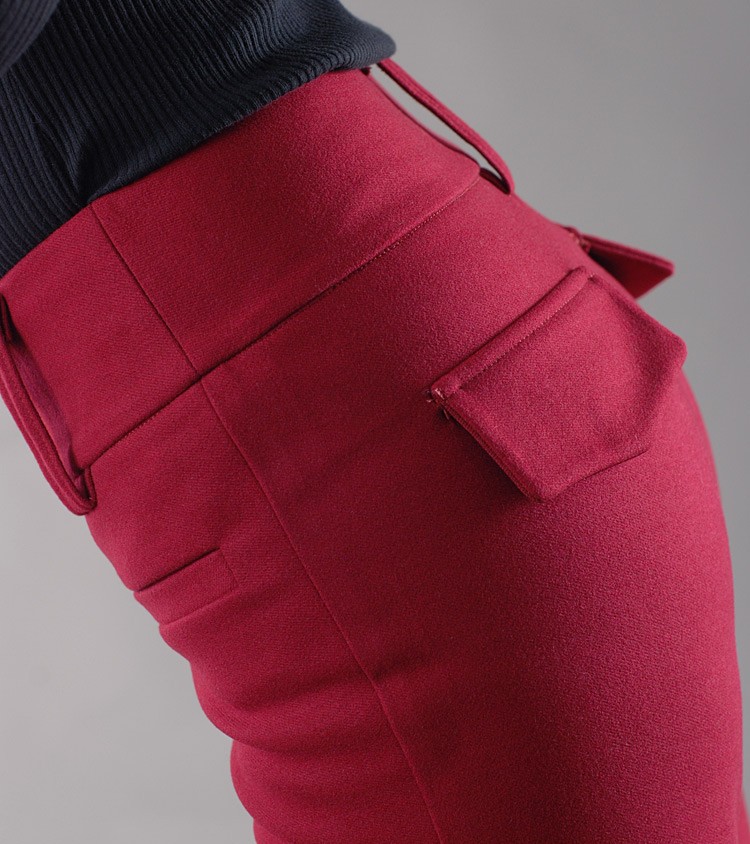 autumn women fashion sanding fabric flare bell bottom pant,women trousers