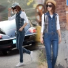 2014 autumn new zipper joined back laced women's rompers jumpsuits