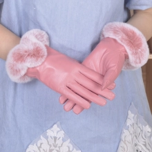 France design sheepskin leather gloves for lady