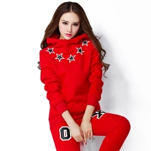 young letters winter fleece women sportswear