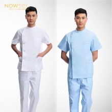 right side opening male dentist long sleeve uniform jacket suityou