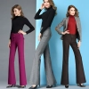 Europe office women flare pant wool fabric