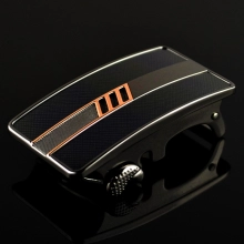 sliver color metal three slash bar belt buckle