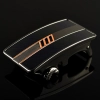 sliver color metal three slash bar belt buckle