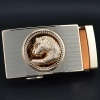 eagle head men derma belt buckle