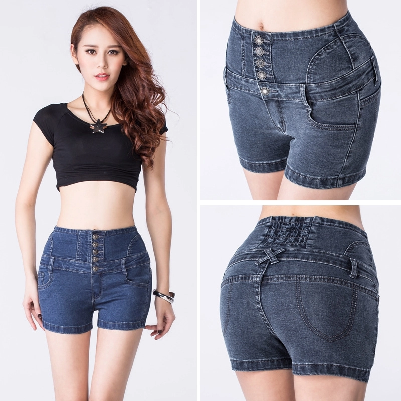 fashion sexy high waist women denim shorts