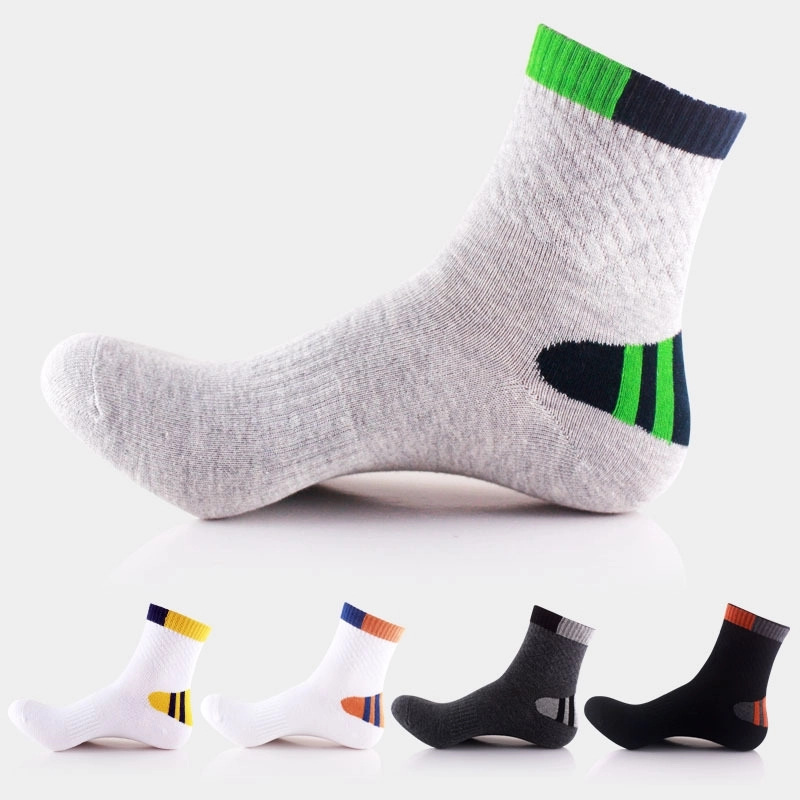 patchwork fashion cotton young men socks
