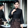 autumn Thailand vintage half sleeve waiter waitress shirts  Waiter 101 Color coffee women
