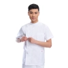 right side opening male dentist long sleeve uniform jacket suityou Color white(short coat)