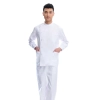 right side opening male dentist long sleeve uniform jacket suityou