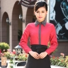  long sleeve hotel restaurant waiter waitress shirt,uniform work wear