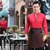 casual Korea design  autumn bar waiter uniform Color men red