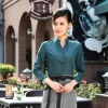 coffee food service restaurants staff uniform workwear waiter Color women blackish green