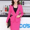 candy colors hotel office desktop staff uniform skirt suits work wear for women Color Rose