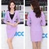 candy colors hotel office desktop staff uniform skirt suits work wear for women