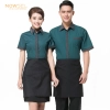 summer design coffee house waiter (shirt apron) uniform set