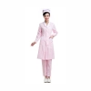long sleeve fashion professional beauty medical care doctor nurse uniform lab coat Color pink(white collar)