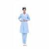 long sleeve fashion professional beauty medical care doctor nurse uniform lab coat Color blue(white collar)