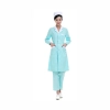 long sleeve fashion professional beauty medical care doctor nurse uniform lab coat Color green(white collar)