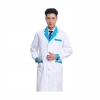 long sleeve fashion professional beauty medical care doctor nurse uniform lab coat Color men white(green collar)