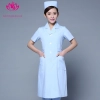 pedal collar long sleeve medical care uniform nurse coat drugstore coverall Color light blue short sleeve