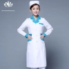 long sleeve women nurse coat jacket lab coat Color white green collar long sleeve