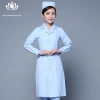 pedal collar long sleeve medical care uniform nurse coat drugstore coverall Color light blue long sleeve