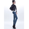 sexy low waist PU leather young girls legging pant