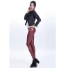 sexy low waist PU leather young girls legging pant