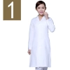 winter high quality long sleeve front opening nurse doctor coat uniform