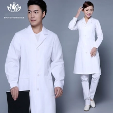 winter high quality long sleeve front opening nurse doctor coat uniform