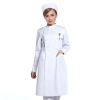new arrival hospital medical nurse coat short sleeve Color long sleeve milk white