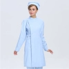 new arrival hospital medical nurse coat short sleeve Color long sleeve light blue