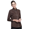 fashion waiter short / long sleeve shirt restaurant uniforms Color women long sleeve coffee