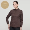 long sleeve button down collar waiter waitress shirt uniform Color women coffee